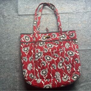 Vera Bradley Floral Red Tote Bag